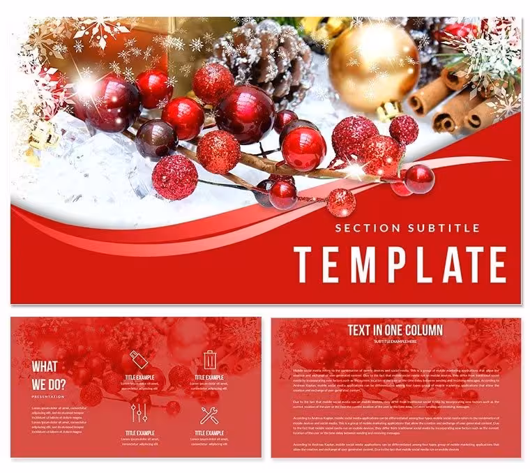 Christmas Greetings PowerPoint Template