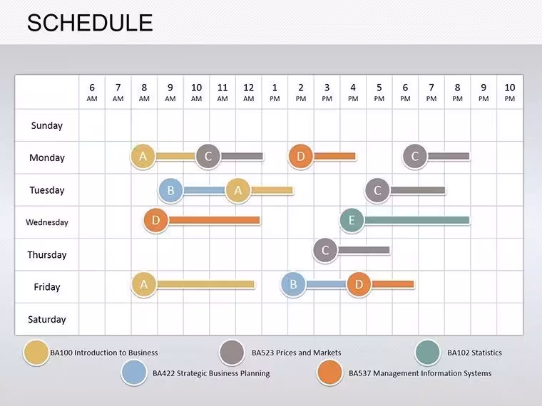 Schedule PowerPoint Diagrams: Editable Tools for Organizational Planning