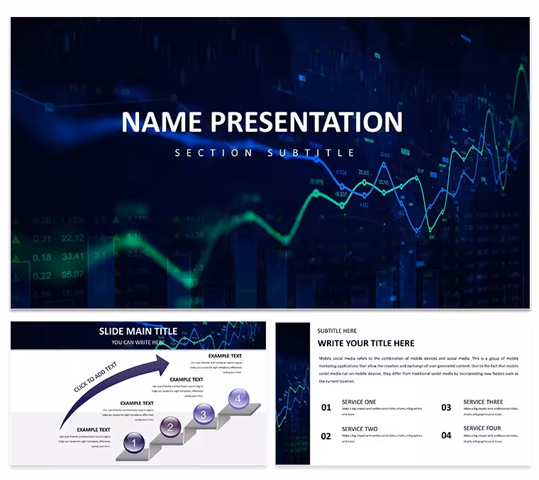 Financial Data Visualization PowerPoint Template