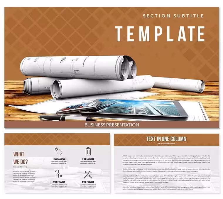Construction Company PowerPoint template
