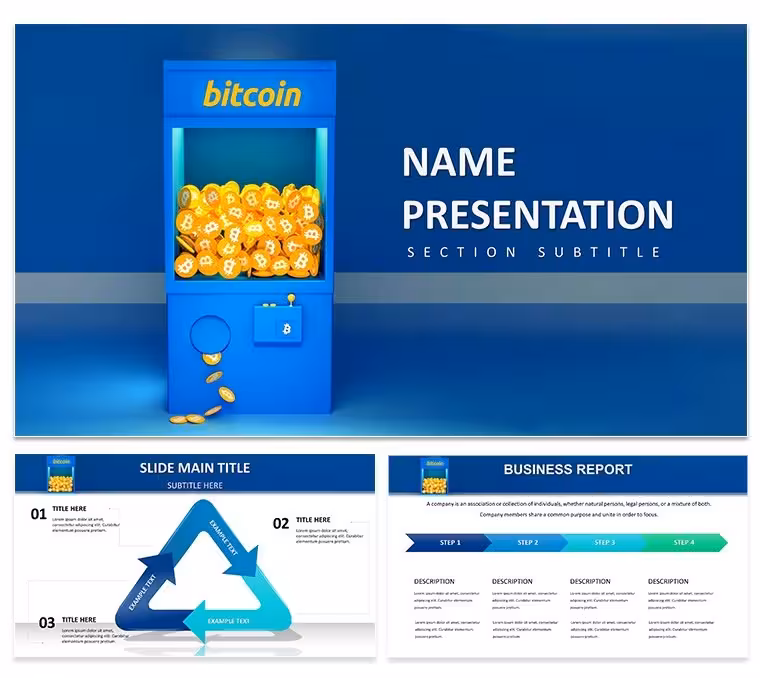 Bitcoin Market Analysis PowerPoint Template - Crypto Insights | Instant Download | ImagineLayout