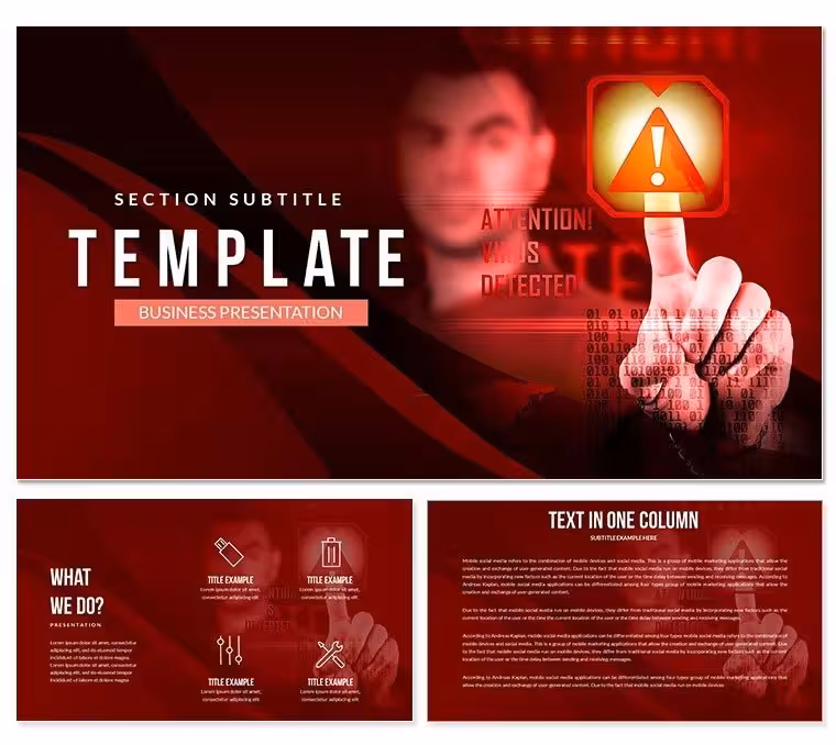 Attention! Virus Detected PowerPoint Template