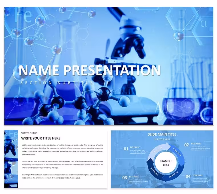 Molecular View of Innovation PowerPoint Template
