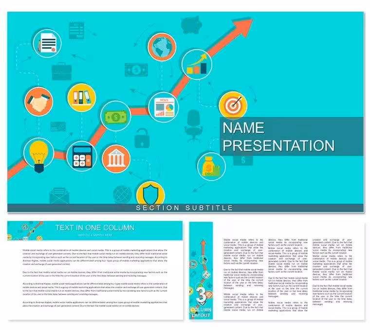 Finance Major PowerPoint Template for Students - 28 Editable Diagrams | Fully Editable Instant Download | ImagineLayout
