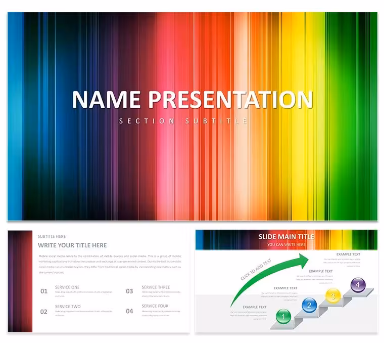 Rainbow of Success Design Keynote Template