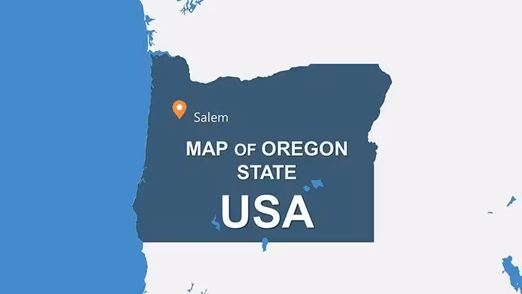 Oregon USA PowerPoint Maps Template: Navigate the Beaver State's Diverse Terrains