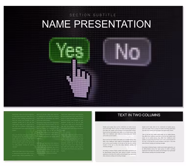 Yes No Choice Keynote Template for Decisions