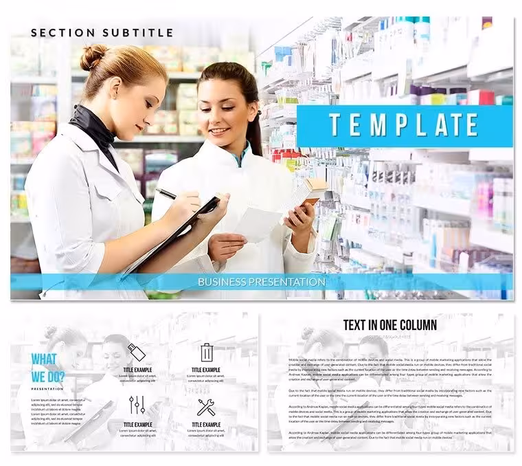 Pharmacy Workers PowerPoint templates