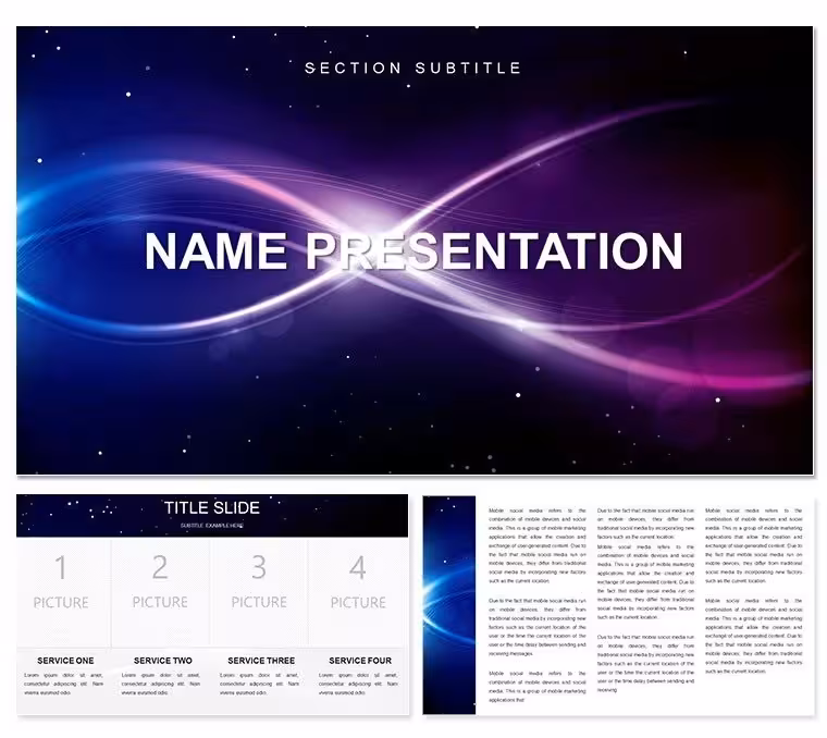 Spiritual Abstractions PowerPoint Template: Abstract Essence for Design Mastery