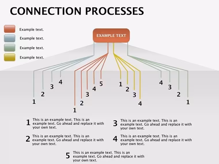 Flow Keynote Diagrams Template: Link Processes Effortlessly