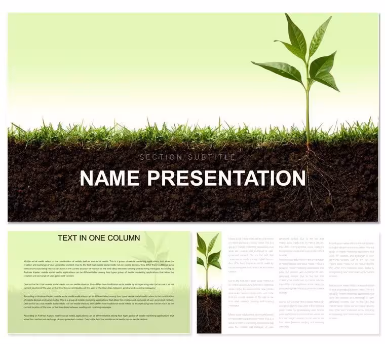 Growth and Development PowerPoint Template: Cultivating Compelling Agriculture Stories