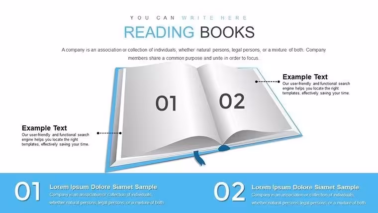 Education Books PowerPoint Charts Template