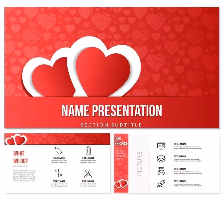 Valentine Greetings PowerPoint template
