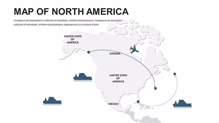 North America Editable PowerPoint maps - Slide2