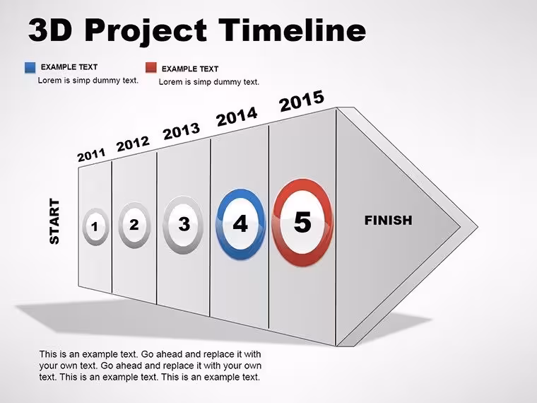 3D Timeline PowerPoint Charts - Editable PPTX | ImagineLayout