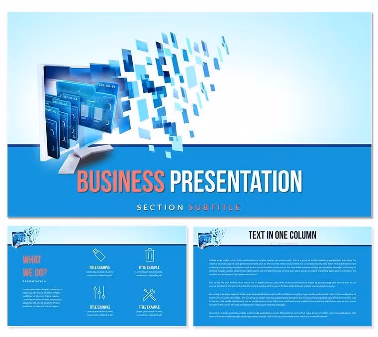 Robotic Automation System PowerPoint templates