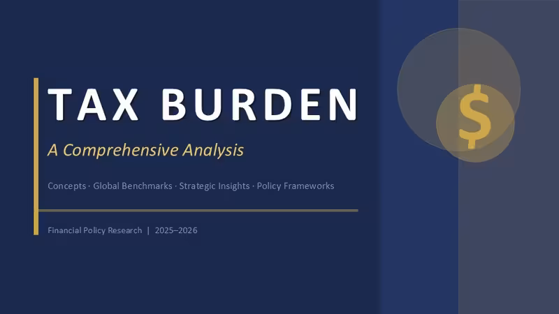 PowerPoint Tax Burden Analysis - Editable PPTX
