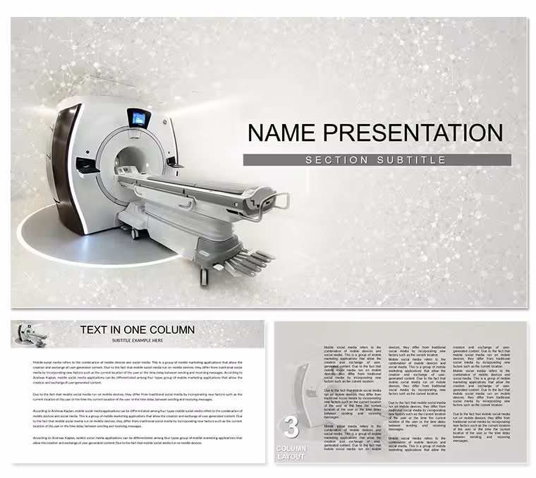 Functional Magnetic Resonance Imaging PowerPoint Template