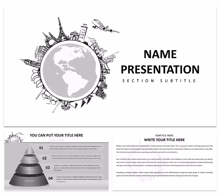 Around the World PowerPoint Template