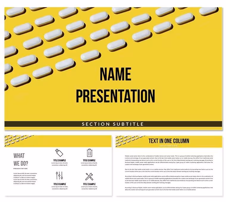 Pill Identifier: Find Pills PowerPoint Template for Presentation