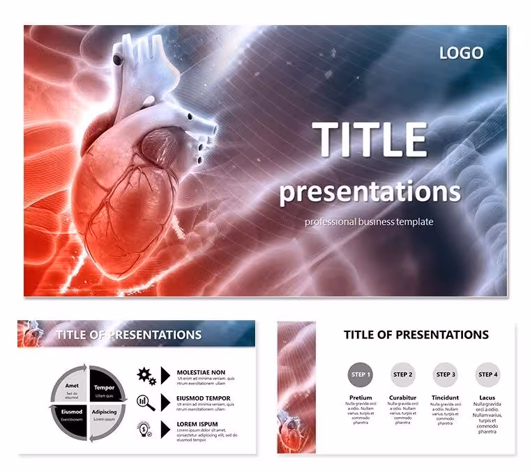 Pain in the Heart - Cardiology PowerPoint templates
