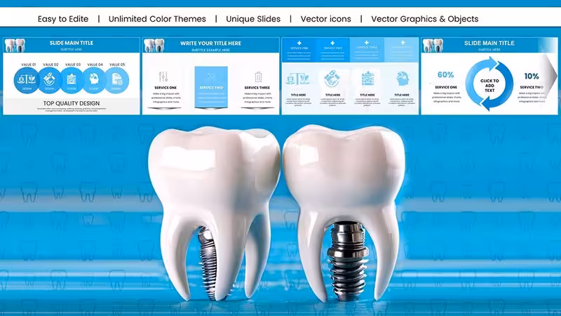 Dental Implant PowerPoint Charts: Precision for Medical Pros