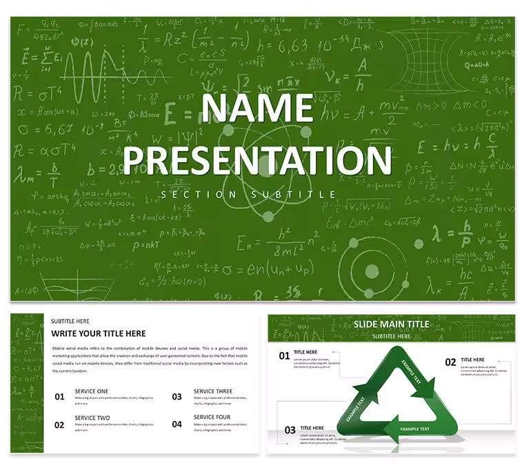 Scientific PowerPoint Template: Equations to Enlightenment