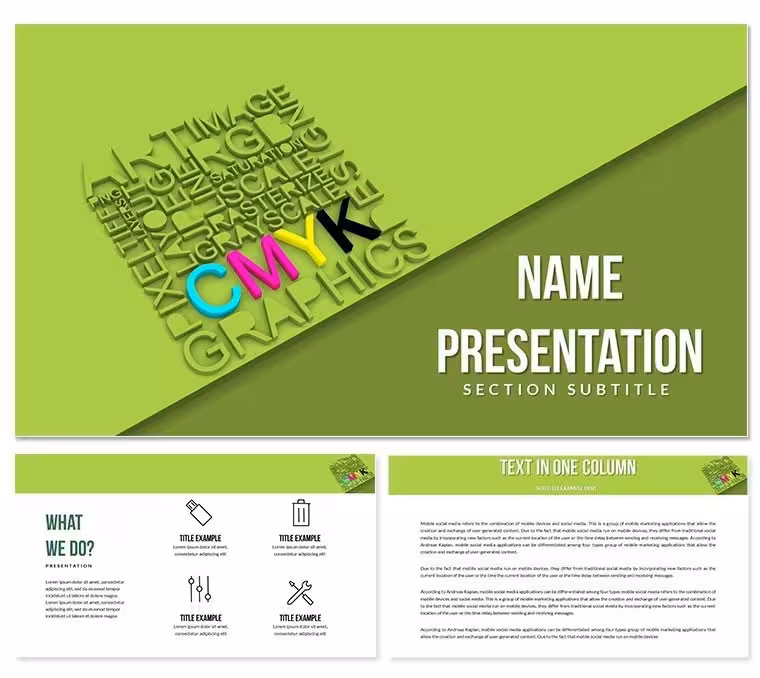 CMYK Graphics PowerPoint Templates