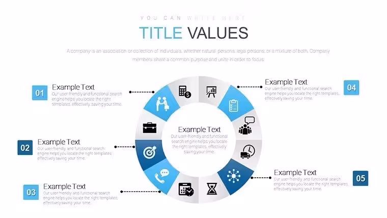 Time Circles PowerPoint Charts: Visualize Trends Now