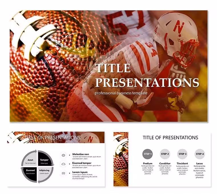 Abstract American Football PowerPoint Template - Fully Editable | Instant Download | ImagineLayout