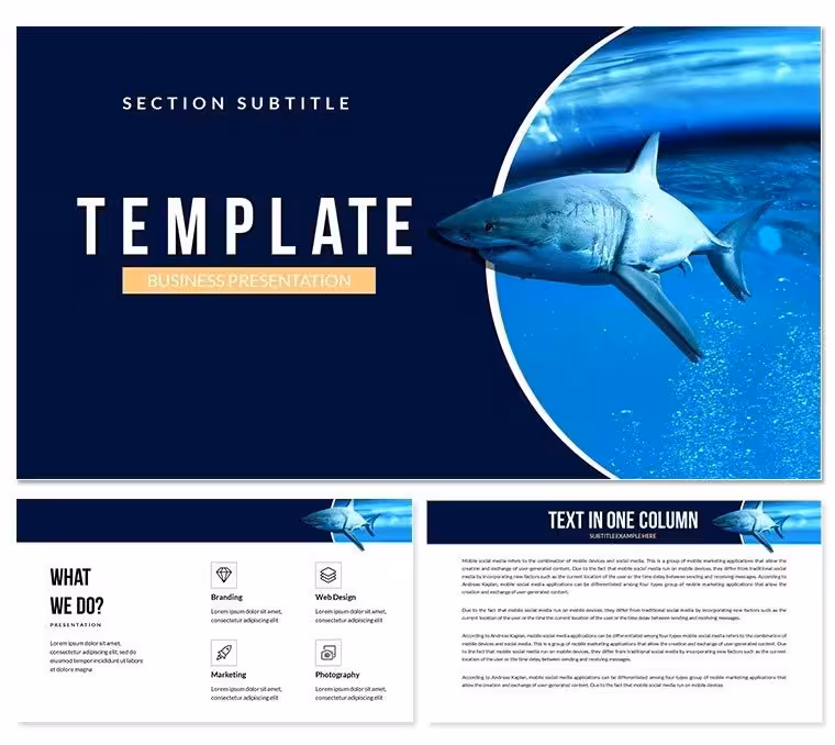 Dangerous Animals: Sea World PowerPoint Presentation Templates