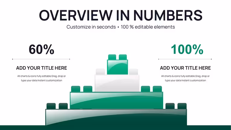 42-Slide Building Blocks PowerPoint Chart Template - Instant Download for Investor Presentations