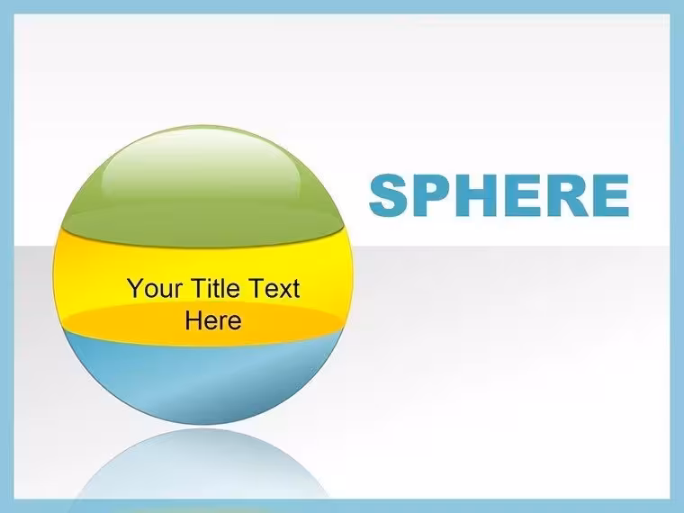 3D Sphere PowerPoint Shapes Template for Presentations