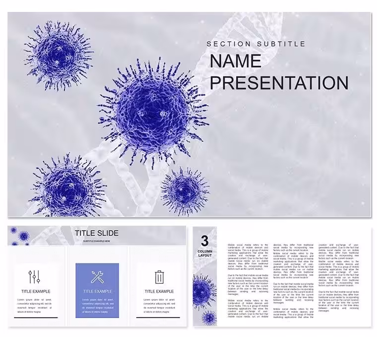 Viruses: Structure, Function PowerPoint template
