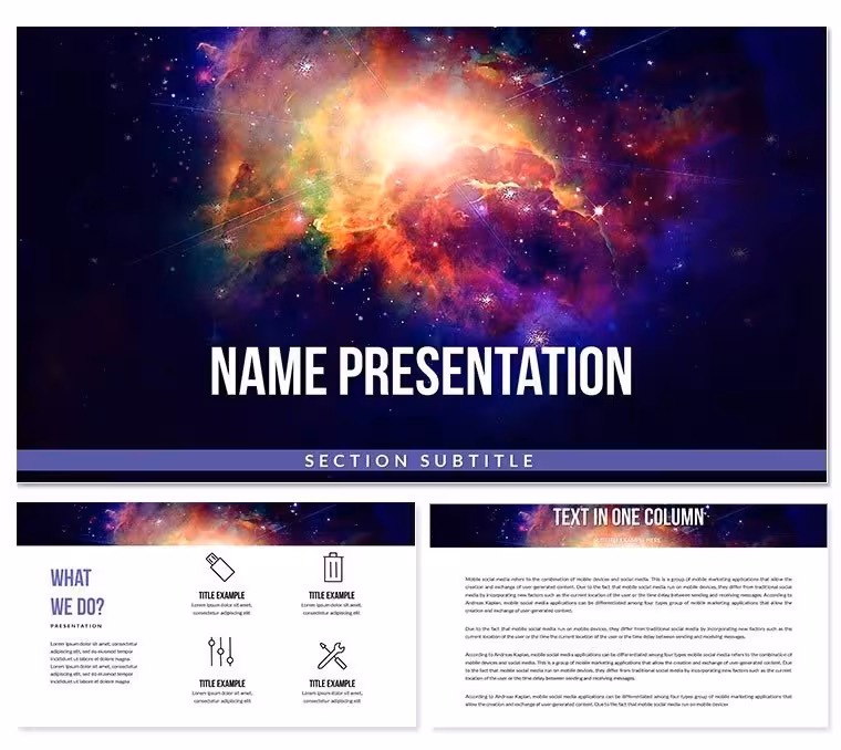 Space Galaxy PowerPoint Template