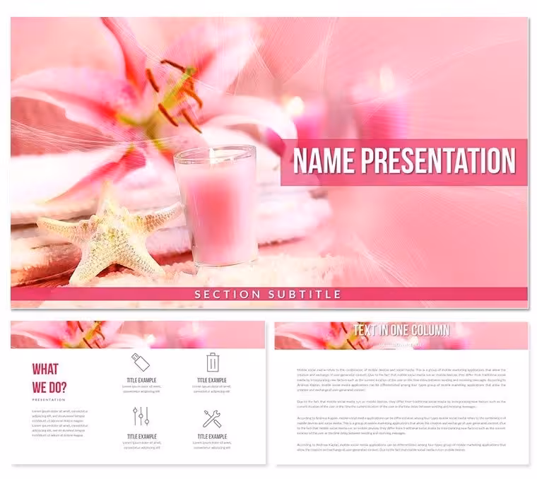 Relaxation SPA Procedures Diagram - Fully Editable