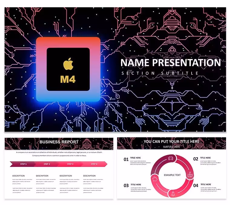 Cyberpunk Tech Presentation: Ignite Ideas in Neon Glow