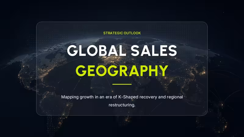 Global Sales Geography: PowerPoint Template - Charts (34 Slides)
