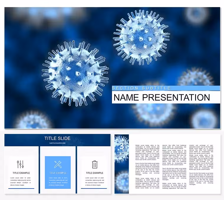 Presentation Template on Infectious Diseases: PowerPoint Template