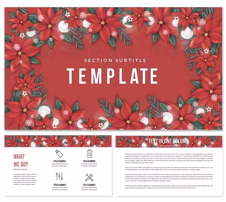 Christmas Ornament Background PowerPoint Template