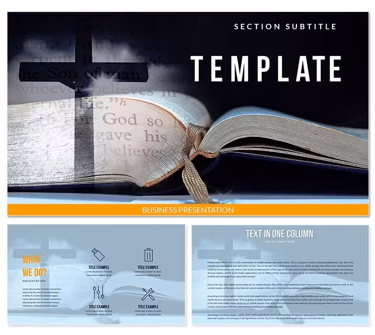 Faith in God PowerPoint Template: Presentation
