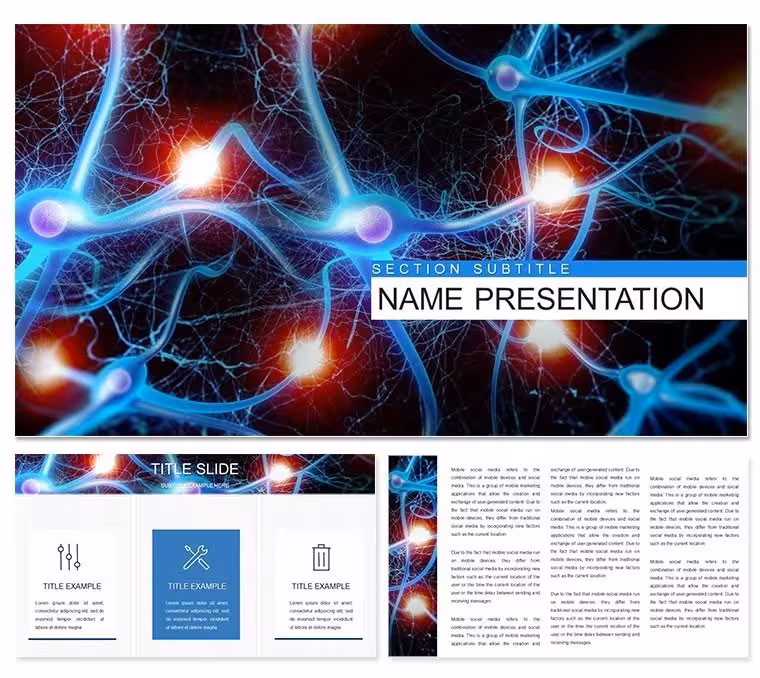 Nervous System Anatomy and Physiology PowerPoint Template