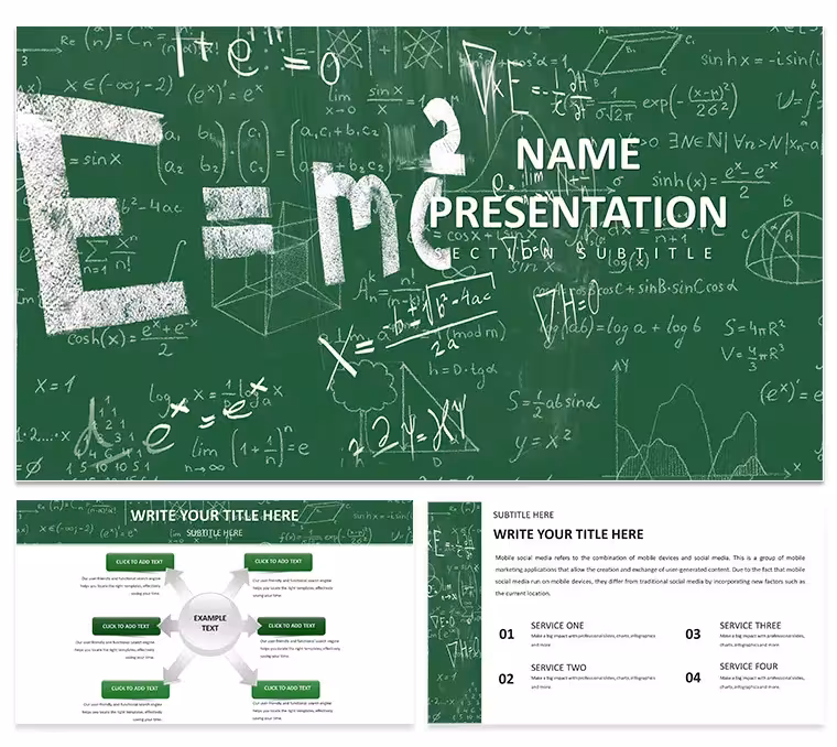 Mathematical Formulas PowerPoint Template