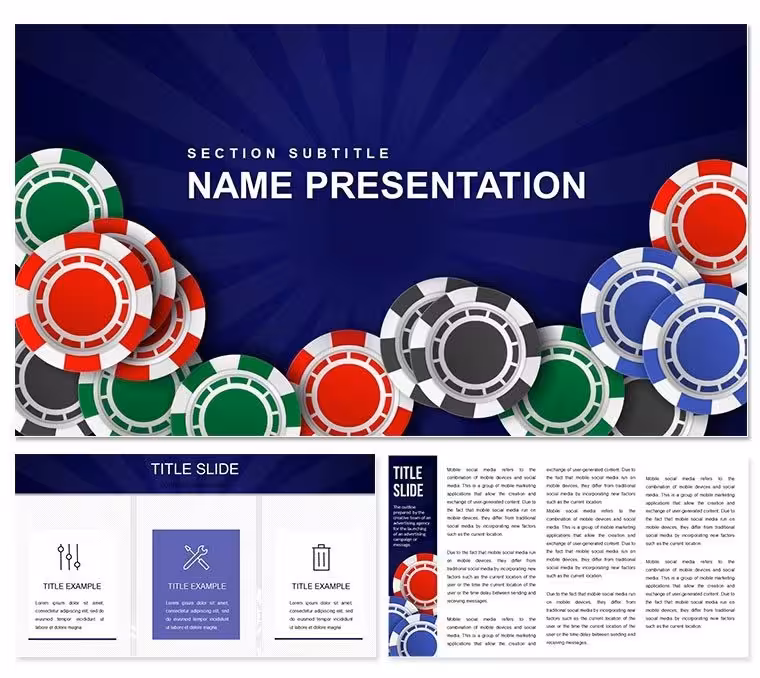 Casino Slots for Money PowerPoint Template