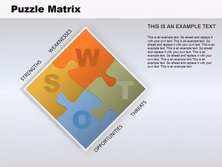 Puzzle Matrix PowerPoint Charts Presentation Template