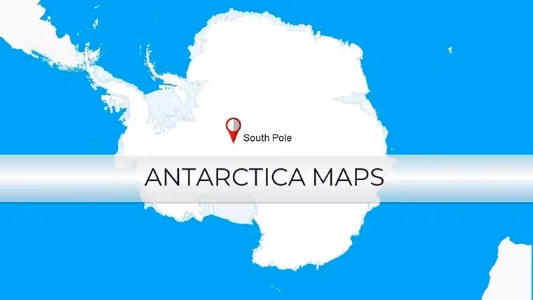 Antarctica Keynote Map Template - Instant Download