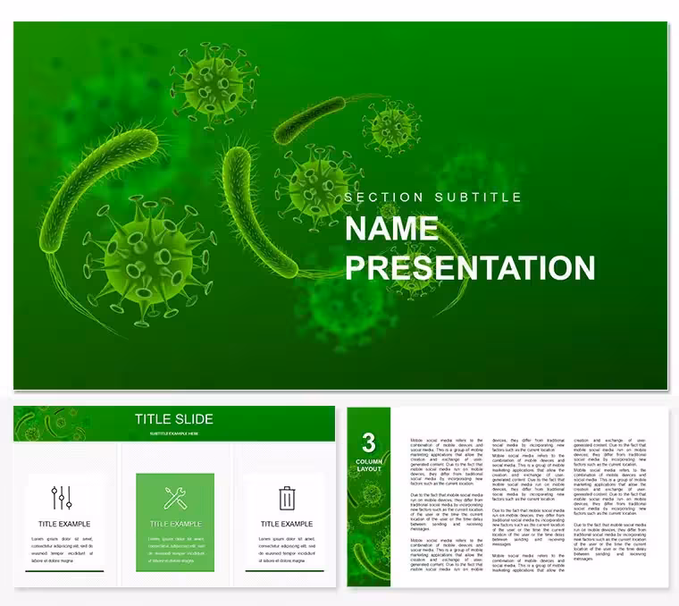 Virus Symptoms and Causes PowerPoint Template