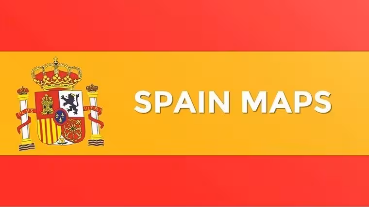 Discover Spain Through Customizable PowerPoint Maps