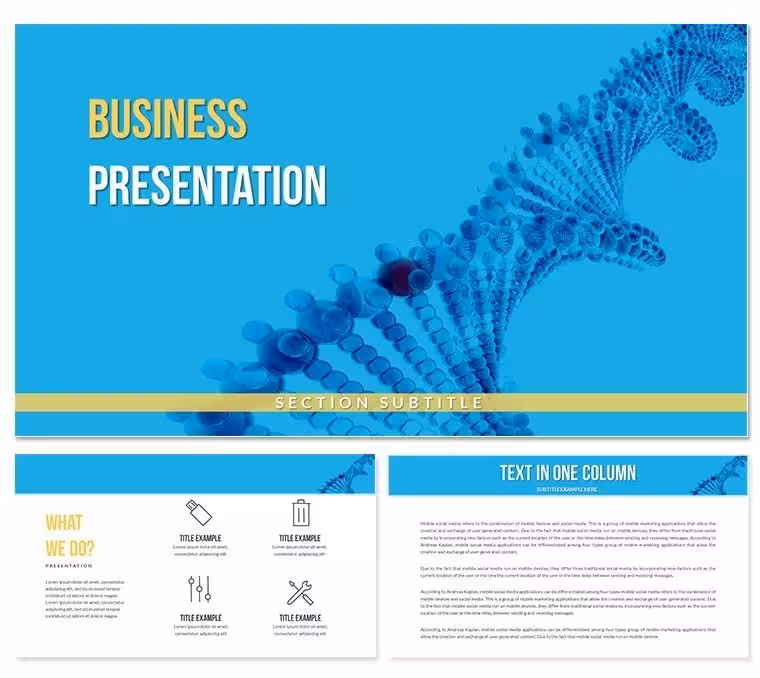 Laboratory of Medical Genetics PowerPoint Templates