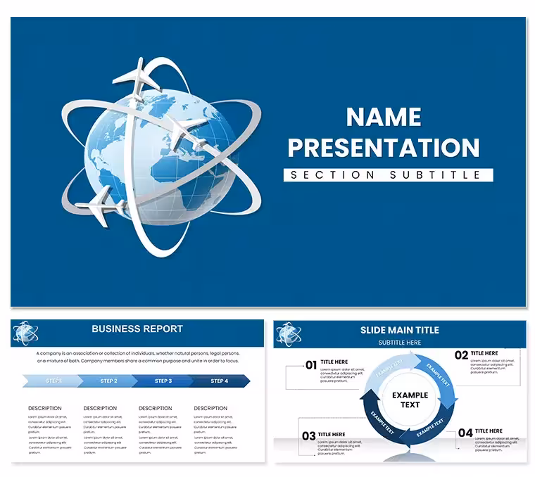 International Flights PowerPoint Template